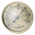 thumbnail image 4 of GAXIRE 1-Pack Golden Metal Thermometer for Indoor and Outdoor Room Temperature Measurement, 9x3.5in Round Design, 4 of 8