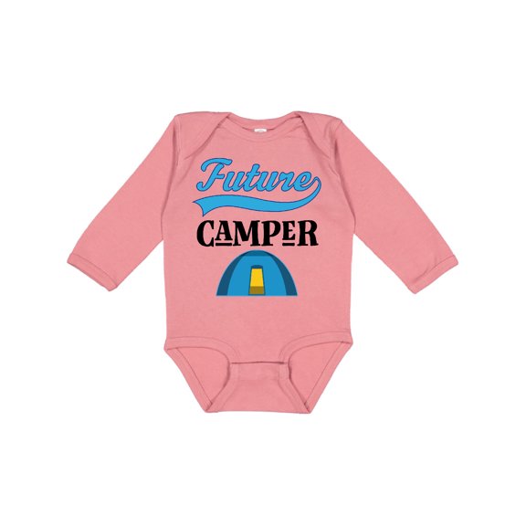 Inktastic Camping Future Camper Gift Boys or Girls Long Sleeve Baby Bodysuit