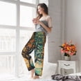 thumbnail image 5 of Cauagu Seasonal Tree Reflection Pajama Pants for Women Loose Fit Wide Leg Trouser Pants Casual Elastic Waist Drawstring Lounge Pants, 5 of 6