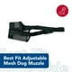thumbnail image 2 of Bozal para perro Coastal Pet Best Fit, malla ajustable, negro, talla 7, 2 of 7