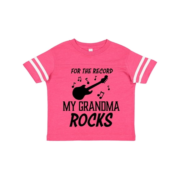 Inktastic For the Record My Grandma Rocks Boys or Girls Toddler T-Shirt