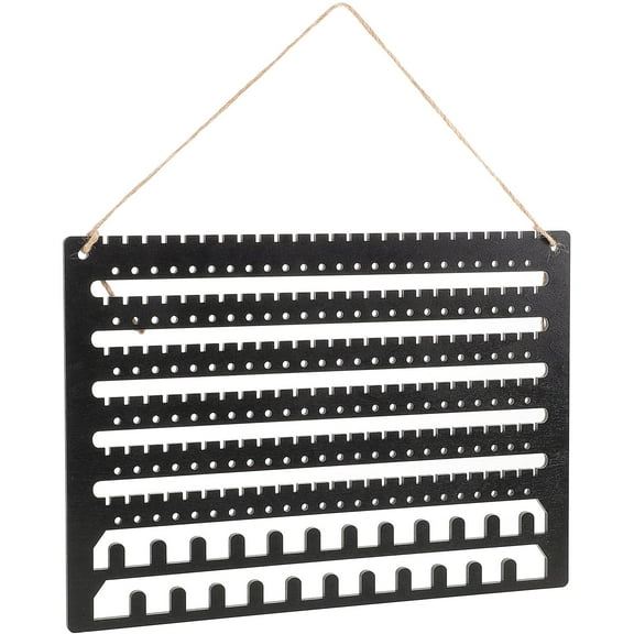Worgeous Hanging Wooden Earring Organizer Wall Mounted Jewelry Holder Necklace And Bracelet Display Rack Earring Storage For Studs And Dangle Earrings Home Use
