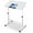 White, variant on Small Standing Desk Tiltable-Adjustable Height, Mobile Stand Up Desk with Wheels, 32 inch Portable Rolling Desks Laptop Office Workstations for Walking Pad Treadmill Black