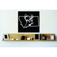 thumbnail image 1 of Hunting Themed Wall Decal Decoration Montana Wild Deer Buck Hunt Outdoor Lifestyle Stickers Home Decoration for Hunters - Size: 24 In x 24 In, 1 of 3
