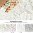 thumbnail image 4 of Sanmadrola Faux Sheepskin Area Rugs Fluffy Shaggy Rug Ultra Soft Faux Fur Carpets Rug Fluffy Washable Rug for Bedroom,Round Nursery Room,Luxury Living Room Decor White 3x3 Ft, 4 of 8