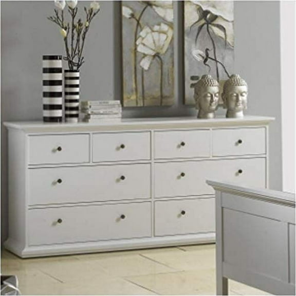 Maison Park Double 8-Drawer Dresser, White
