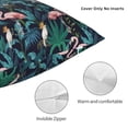 thumbnail image 4 of Rateoe Flamingos And Birds Pattern Throw Pillow Cover Premium Pillow Stuffer Sham Square for Decorative Cushion Bed Couch Sofa(Pillow insert not included), 4 of 8