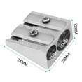 thumbnail image 2 of Magnesium Pencil Sharpener Survival, Hand Held Pencil Sharpener, Metal Pencil Sharpener Magnesium, 2-Hole Pencil Sharpener Magnesium Alloy Wedge Profile, Magnesium Alloy Pencil Sharpener, 2 of 3