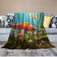 thumbnail image 2 of Nawypu  Mushroom Blanket Mushroom Throw Blanket Magic Wonderland Fairytale Blanket for Bed Sofa Couch Living Room Decor Trippy Blanket Best Gifts Blanket for Mushroom Lovers, 2 of 6