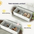 thumbnail image 4 of PawHut Whelping Box for Dogs and Puppies w/ Waterproof Pee Pad for M Dogs, 4 of 9