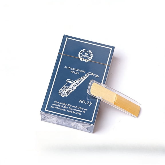 Tenor Saxophone Reeds | Strength 2.5/3.0 | Box of 10 | Premium Cane Reeds for Consistent Tone & Reliable Response