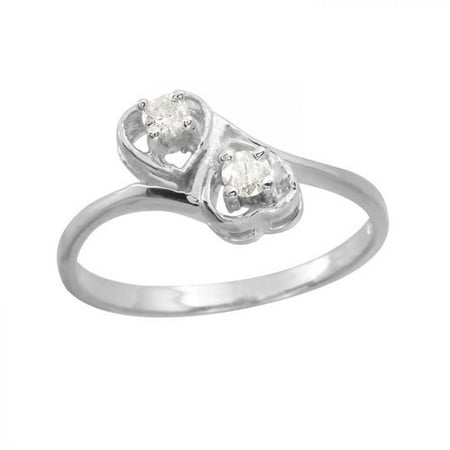 Foreli 0.12 CTW Diamond 14K White Gold Ring