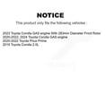 thumbnail image 2 of Transit Auto Front Disc Brake Rotors and Semi-Metallic Pads Kit for Car Toyota Corolla Prius Prime K8S-103975, 2 of 11