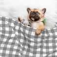 thumbnail image 3 of Disketp Gray Checkboard Dog Blanket/Bed Cover for Dogs and Cats,Puppy Essentials-Small, 3 of 8