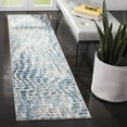 thumbnail image 2 of SAFAVIEH Aria Cian Geometric Runner Rug, Cream/Teal, 2' x 10', 2 of 8