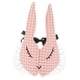 thumbnail image 3 of Orejas de conejo de tela novedosas, divertidas, cómodas y adorables para niños, ideales para Pascua. Rosa con ribete de encaje, 3 of 9
