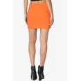 thumbnail image 3 of Jupe Tube Double Couche Taille Haute en Coton Extensible Basique pour Femmes, 3 of 7