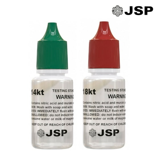 2 Bottles JSP 14k 18k Gold Jewelry Test Acid Bottle Solution Scrap Gold Testing
