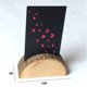 thumbnail image 3 of De Soportes Para Tarjetas De Lugar De Boda De Madera Rústica, Soporte Para Números De Mesa Semicircular, Soporte Para Notas De Madera 10 Uds Monstrate EL010837-00, 3 of 6