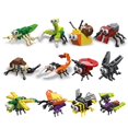 thumbnail image 3 of Bloques de construcción de la serie Mini Insectos Mariquita Libélula Mariposa Caracol Avispa Mantis Escarabajo Ladrillos Juguetes Regalos de Navidad para Niños, 3 of 5