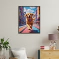 thumbnail image 4 of Paint by Numbers Kit for Adults, Dog Colorful Urban Street Joyful Run Paint by Numbers, Easy Paint by Numbers Kit for Adults Beginner, DIY Adult Paint by Number Kits on Canvas, Home Decor, 4 of 7