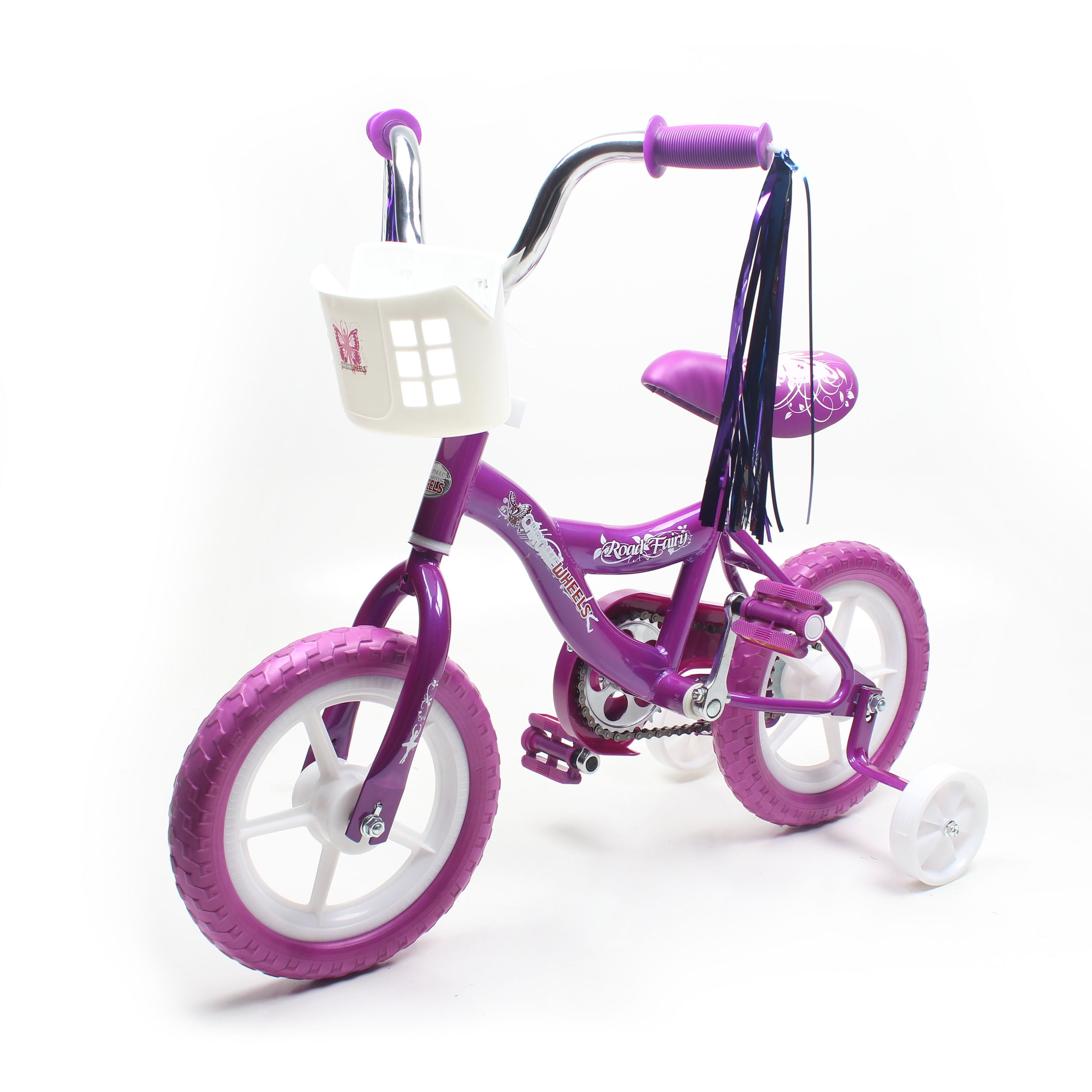 ChromeWheels BMX 12" Kid's Bike for 24 Years Old, Bicycle for Girls