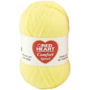 Angle View: Red Heart Comfort Sport Yarn-Butter