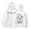 White, variant on Tanghaowl Sweatshirts for Women Loose Fit Letter Print Hoodies Long Sleeved Hoodie and Cozy Warm Fabric Light Gray M