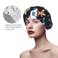 thumbnail image 4 of Balery Space Shower Caps, Double Layer Waterproof Shower Cap, Double Layers Reusable Shower Cap With Soft Comfortable For Long Thick Hair Soft Bath Shower Hair Caps, 4 of 9