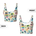 thumbnail image 5 of Picia Playing Video Games Sports Bra for Women,Padded Strappy Sports Bras Medium Support Yoga Bra with Removable Cups,Running Yoga Bra-, 5 of 9