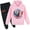 Pink, variant on 2 Piece Tracksuit Outfits-Ultraman Anime Hoodies with Jogger Pants Set Graphic Sweatsuit Tops for Boys Girls
