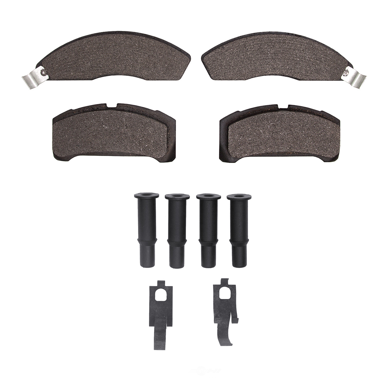 Dynamic Friction Company 1551-0152-02 DFC 5000 Advanced Brake Pads - Semi Metallic and Hardware Kit