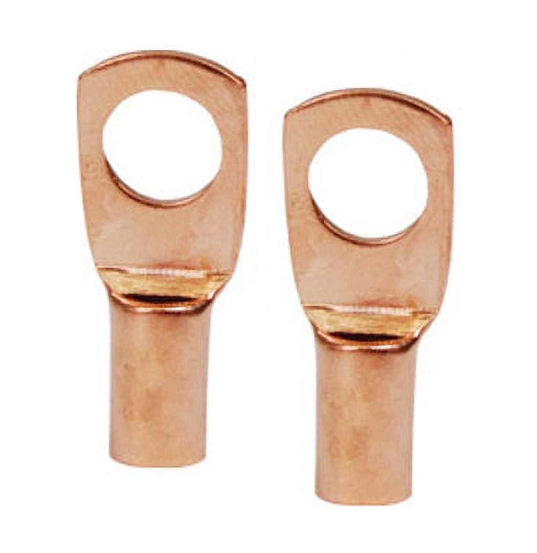 4 Pack Pipemen's Installation Solution 8g Copper Ring Terminal 1/4" IS-PTRC-8-8