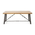 thumbnail image 6 of River Street Designs Jace Modern Industrial Dining Table, Teak, Rustic Metal, 6 of 11