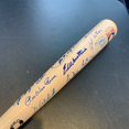 Hall Of Fame Multi Signed Bat 24 Sigs Stan Musial Carl Yastrzemski JSA