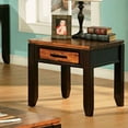 thumbnail image 3 of Abaco Table d'Appoint Contemporaine en Bois Deux Tons Cerisier, 3 of 6