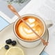 thumbnail image 1 of Cuchara de madera para remover café con mango largo | Diseño de hoja de limón | Removedor de madera para bebidas frías y calientes | Utensilio de bar y cocina para mezclar café, té o cócteles, 1 of 6