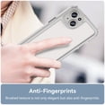 thumbnail image 6 of Dteck for iPhone 16 Plus Slim Clear Back Case, Shockproof Lightweight Crystal Transparent Acrylic Back Soft TPU Rubber Bumper Hybrid Case, Clear, 6 of 8