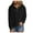 Black, variant on Hoodies Women Long Sleeve Waffle Knit Sweater 2025 Fall Texture Button Oversized Sweatshirts Winter Dresses with Pockets (Brown,S)