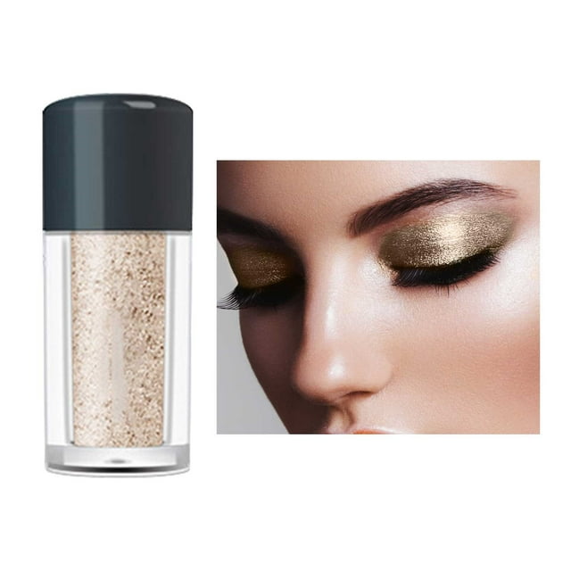 SIfdSeng 12 Colors Metallic Eye Shadow Powder High Pearlescent Diamond Eye Shadow Glitter Powder High Gloss Powder Silver Eyeshadow Crayon