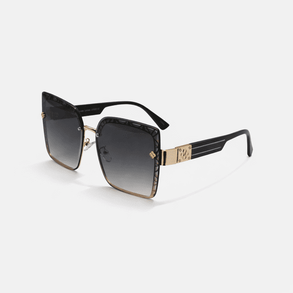 Gafas de sol Generic SQUARE OVERSIZED LIGHT BLACK SUN129 J3039
