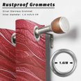 thumbnail image 6 of Outdoor Curtains for Patio Waterproof, Red Ombre Coastal Windproof Pravicy Outside Porch Blackout Curtain, Summer Nautical Beach Ocean Seaside Sun Blocking Grommets Curtains for Cabana Gazebo 54"x95", 6 of 9