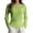 X1_Green, variant on s Women's Long Sleeve Loose Shirt Crew Neck Casual Breathable Dressy Casual Layering Tops Khaki 2XL