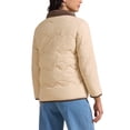 thumbnail image 3 of CHAQUETA PUFFER DE MUJER CASUAL DE MANGA LARGA CON BOTONES S KHAKI, 3 of 6