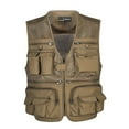 thumbnail image 3 of koolsoo Men Fishing Vest Breathable Multi-Pocket Mesh Waistcoat Photo Travel Work Jacket 3XL, 3 of 9