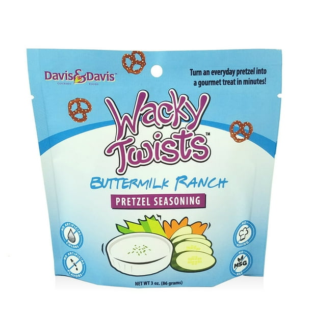 Wacky Twists Premium Pretzel Seasoning Tailgate Bundle Buttermilk Ranch and Hot Buffalo