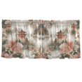 thumbnail image 7 of Yayeee Kitchen Curtains Tier Set of 2 Light Filtering 57"x24" Over Sink Window Panels, Red Mountain Pattern, 7 of 7