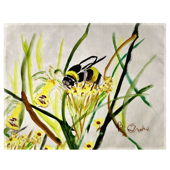 Betsy Drake Interiors Bee & Flower Place Mat Set of 4