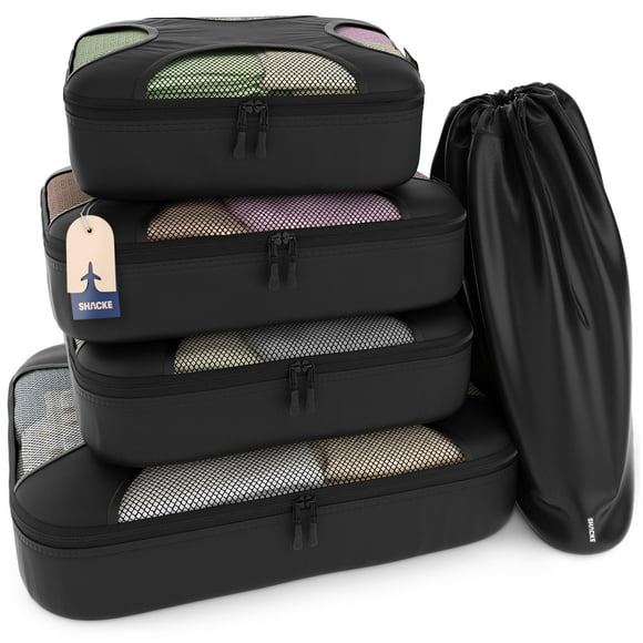 Set Shacke de 5 unidades, organizador ligero para viajes, de Packing Cubes