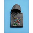 thumbnail image 3 of Rat Fink Hot Chile Peppers Hoodie Women -T-Line Designs, Female Large, 3 of 4